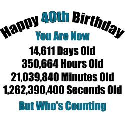 Quotes 40 Years Old ~ 40 Year Old Birthday Quotes For Men