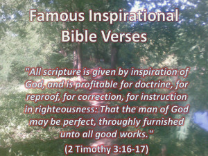 Famous Inspirational Bible Verses