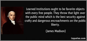 James Madison Quote