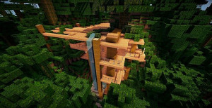 Minecraft Jungle Wood House Modern jungle house