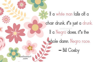 Quote: If a white man falls off a...