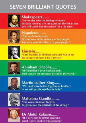 Seven Brilliant Quotes from Famous people