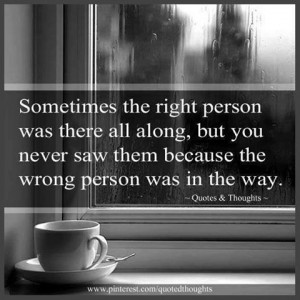 Right and wrong person