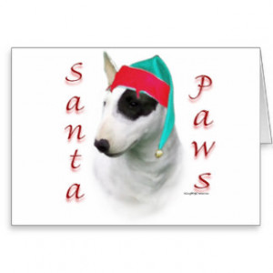Bull Terrier Christmas Cards