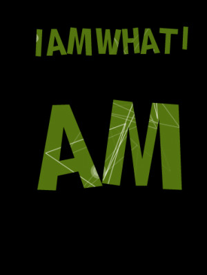 Quotes Picture: i am what i am