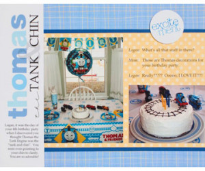 Boy Birthday Scrapbook Pages