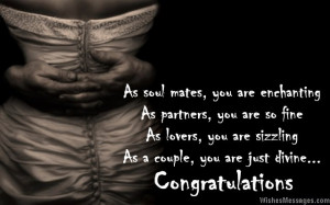 ... you are sizzling. As a couple, you are just divine. Congratulations