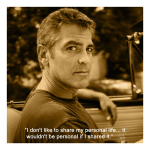 George Clooney Quote Canvas Art Print