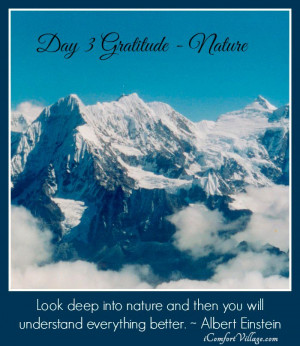 We are thankful and in awe of the beauty and diversity of our earth ...