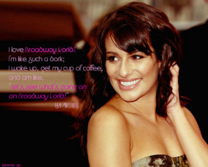 Inspirational Quotes: Lea Michele « Read Less