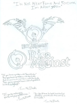 Rise Against Logos and Tim McIlrath Quotes by EchelonMars14