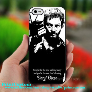 Daryl Dixon Quotes - Design for iPhone 5 Black Case