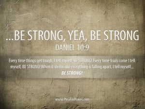 Daniel 10:9 – Be Strong Papel de Parede Imagem