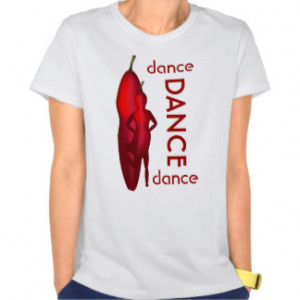 Funny Hot Pepper Woman Dance Ladies White T-Shirt