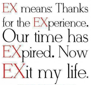 Ex for a reason