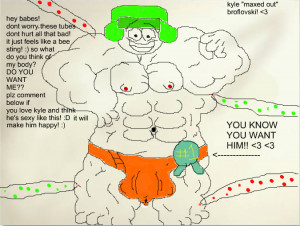 South Park MAXED OUT kyle broflovski! muscle growth pic 2