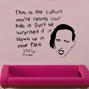 manson quote vinyl wall art celebrities famous quotes vinyl wall art ...