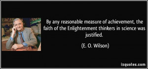 By any reasonable measure of achievement, the faith of the ...