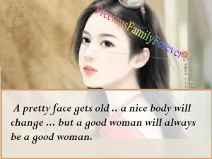 pretty face gets old .....
