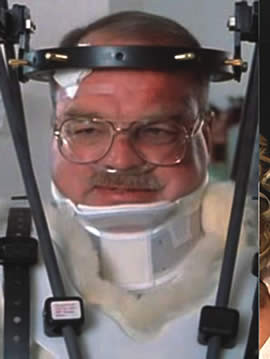 some drunken idiot broke their neck last week