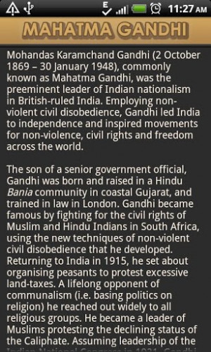 Mahatma Gandhi Quotes Says