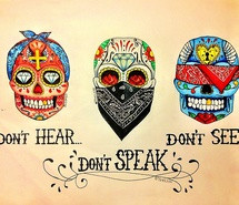 awesome, bandanas, day of the dead, pretty, quotes, rebeld, skulls ...