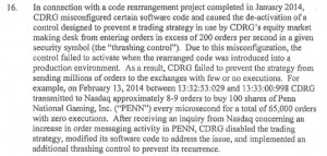 The date of the Nasdaq document naming Citadel as the offender is June ...