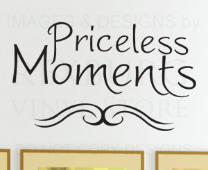Wall-Decal-Quote-Vinyl-Sticker-Art-Lettering-Priceless-Moments-Family ...