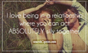 Being Silly Together Quotes