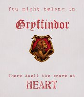 Gryffindor Tote - Gryffindor tote, with quotes from the sorting hat ...