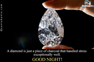 diamond is just a piece of charcoal that handled stress ...