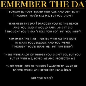 Remember the day.