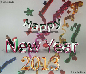 HAPPY NEW YEAR 2013 HD WALLPAPER 3D