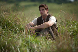 Gale gives Katniss advice before he is taken away.