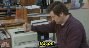 television bacon parks and rec Ron Swanson nick offerman