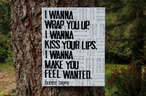 Country Song Lyric Quotes 16x20 