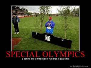 special olympics - beating the competition two trees at a time