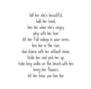 tell her she is beautiful regarding-him