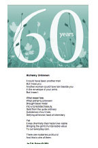 60th Wedding Anniversary Poems Quotes
