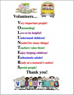 School Volunteer Thank You