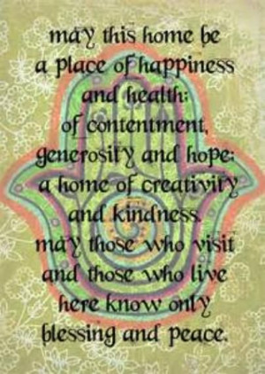 Jewish home blessing: Houses Blessed, Peace, Canvas, Posters