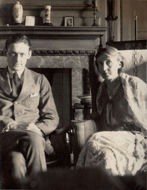 Lady Ottoline Morrell, T.S. Eliot and Virginia Woolf, June 1924