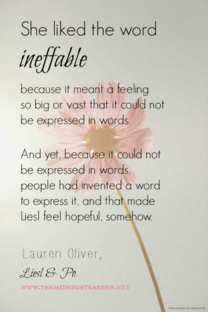 Words make things better.