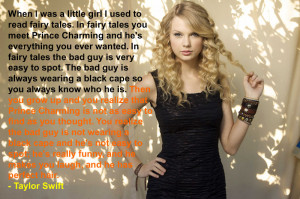 Taylor Swift quotes: When I was a little girl I used to read fairy ...