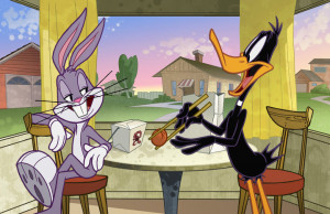 Oh, it's just ol' Bugs n' Daffy , Looney-tunin' in the noonday sun...