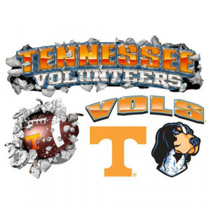 NCAA - Tennessee Volunteers Multi Logo Design Wallcrasher