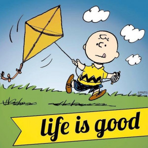 ... quote kite charli brown life is good snoopy charlie brown peanut gang