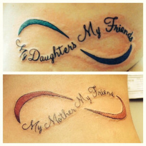 Mother Daughter Tattoo Love