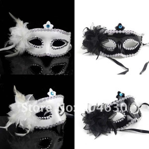 -party-mask-gorgeous-side-flower-mask-Masquerade-Halloween-Mardi ...