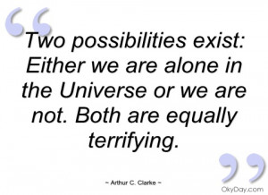 two possibilities exist arthur c